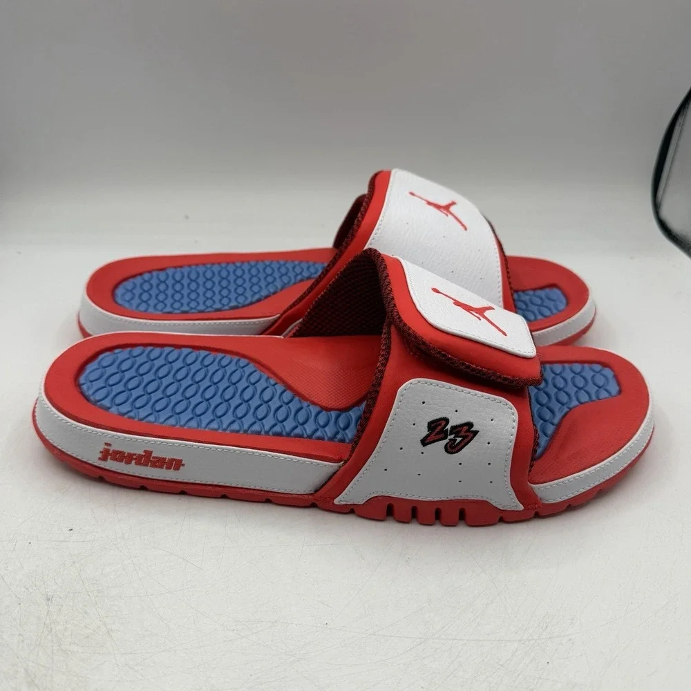 Air Jordan Hydro 2 Premiere Slide Mens Mens Sz 12 White/Crimson/Blue Sandals